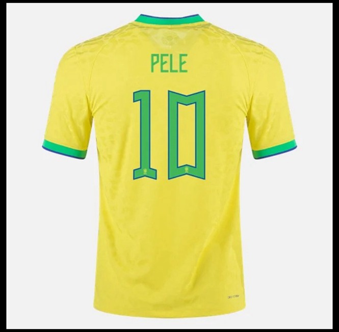 Futbalove Dresy Brazília PELE #10 Domáci Majstrovstvá sveta 2022
