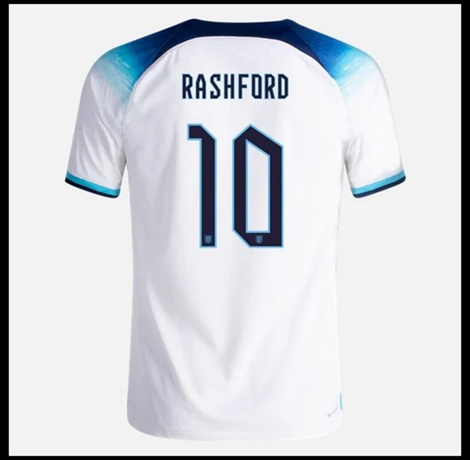 Futbalove Dresy Anglicko RASHFORD #10 Domáci Majstrovstvá sveta 2022