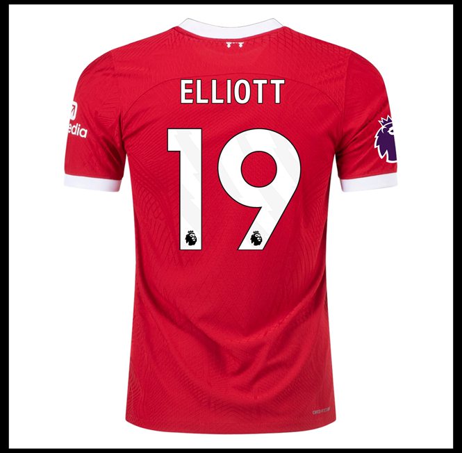 Futbalove Dresy Liverpool ELLIOTT #19 Domáci 2023-24