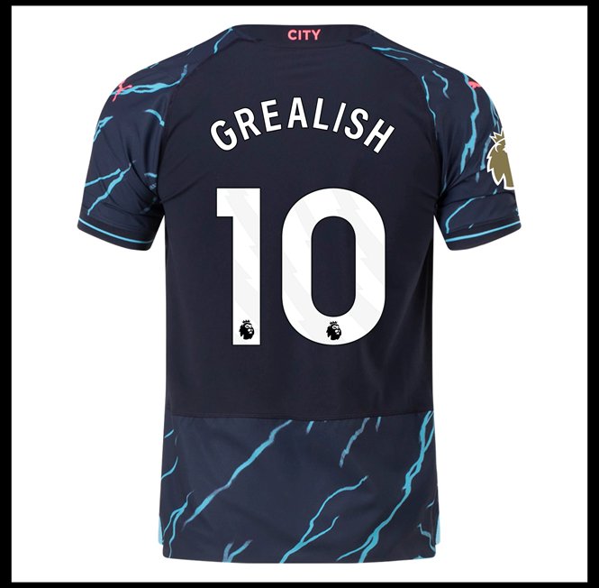 Futbalove Dresy Manchester City GREALISH #10 Tretina 2023-24